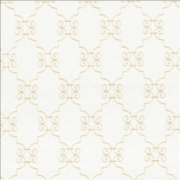 Kasmir Fabrics Ionic Scroll Snowflake Fabric 